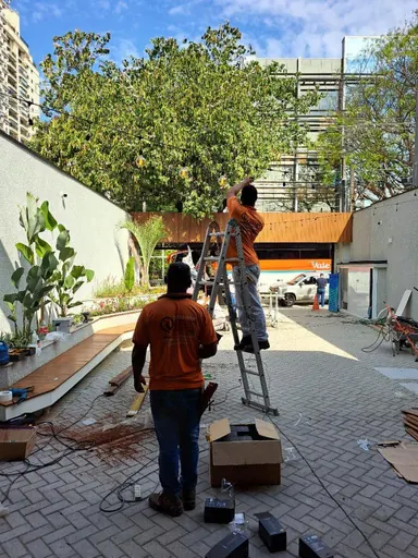 Instalação em área externa